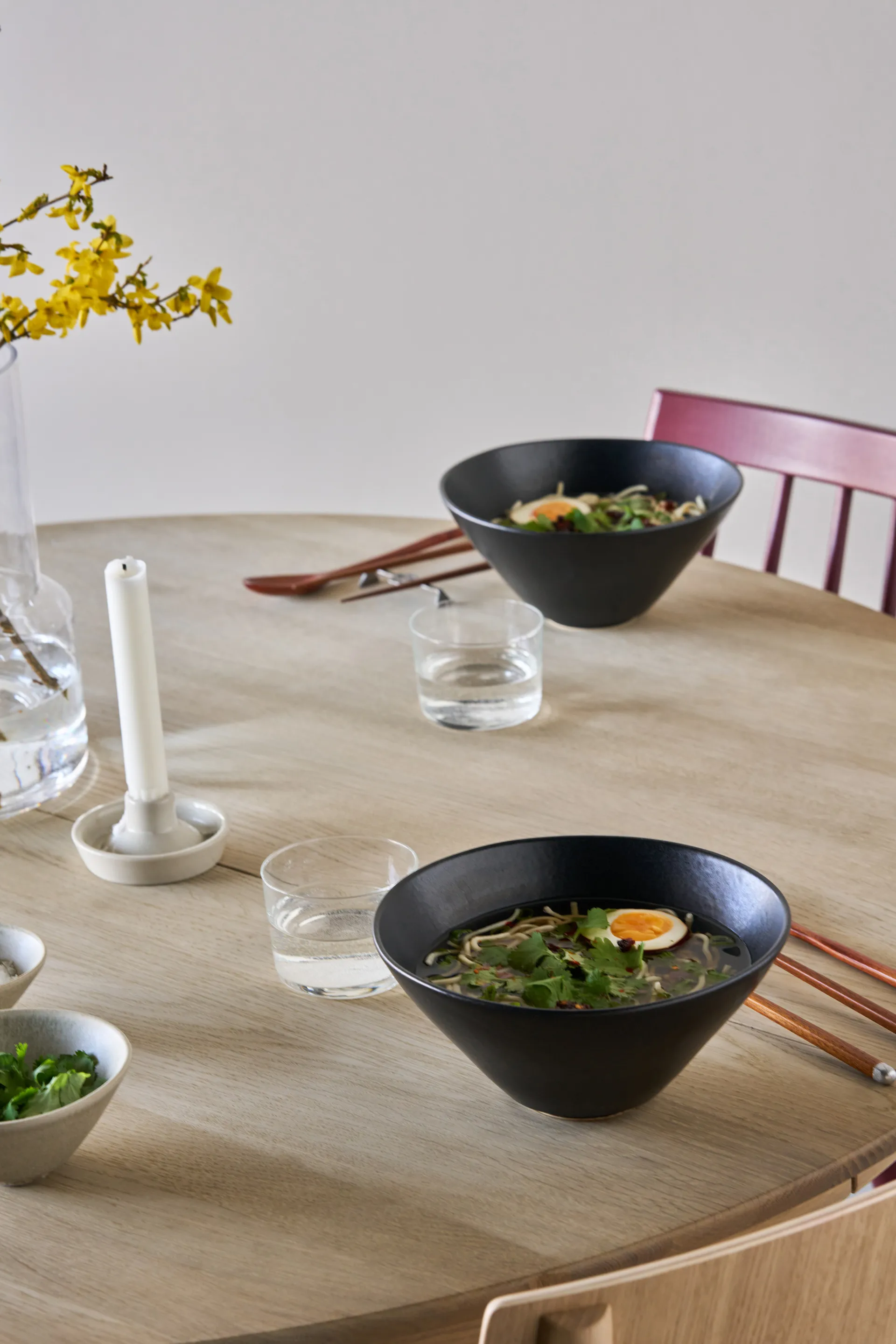 Tigela de ramen Terra, Preto em grés, Ø20 cm Scandi Living