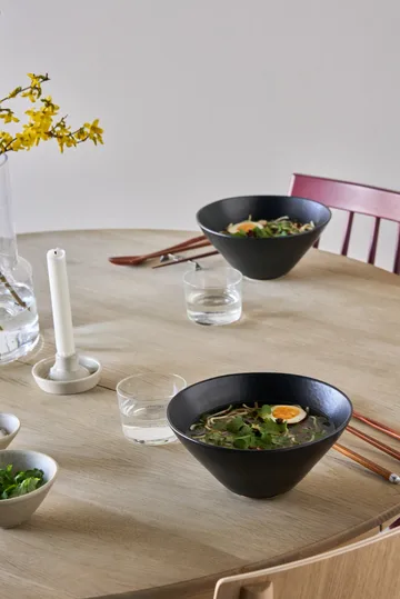 Tigela de ramen Terra - Preto em grés, Ø20 cm - Scandi Living