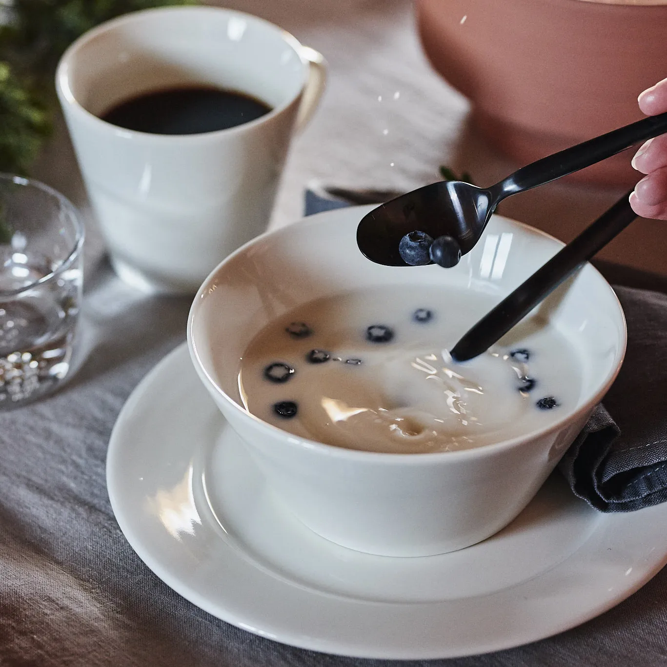 Tigela Kalk 6 cl, 4 un., branco Scandi Living