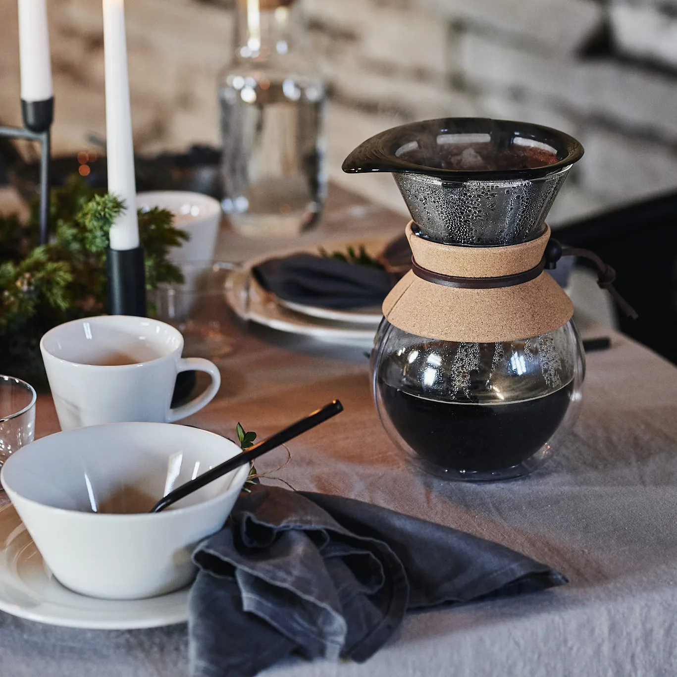 Tigela Kalk 6 cl, 4 un., branco Scandi Living