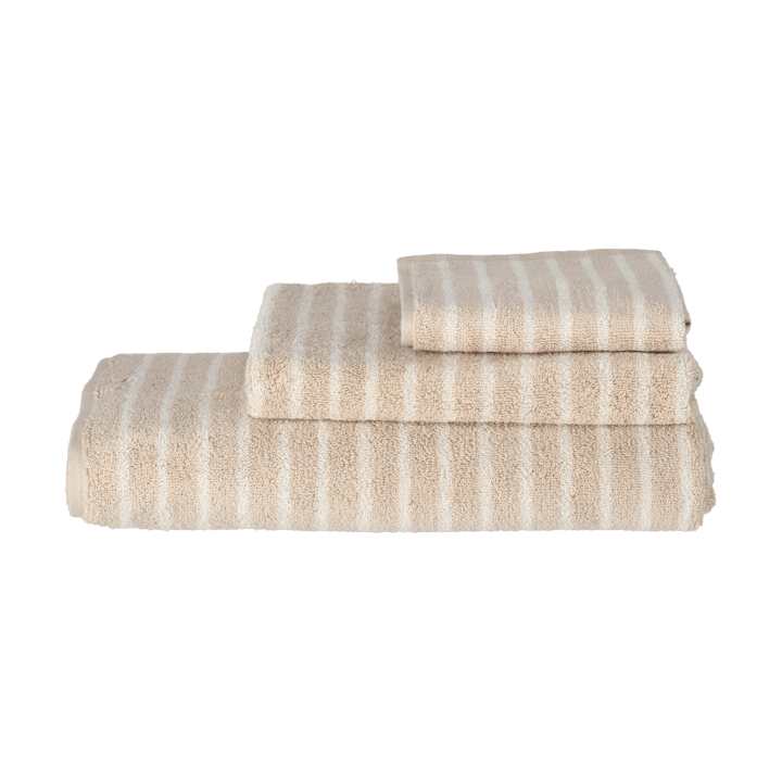 Toalha Drift 30x50 cm, Bege-branco Scandi Living