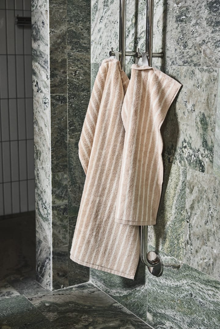 Toalha Drift 30x50 cm, Bege-branco Scandi Living