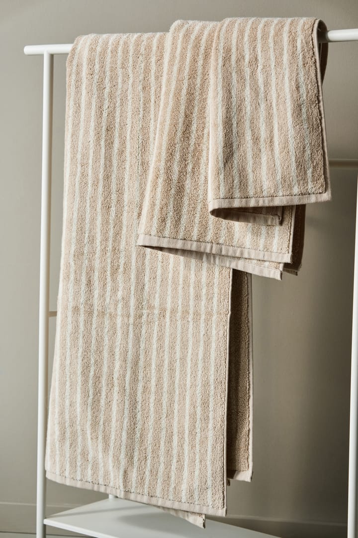 Toalha Drift 30x50 cm, Bege-branco Scandi Living