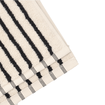Toalha Drift 30x50 cm - Branco-preto - Scandi Living