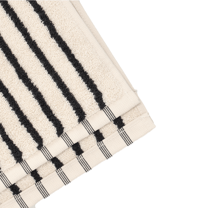 Toalha Drift 30x50 cm, Branco-preto Scandi Living