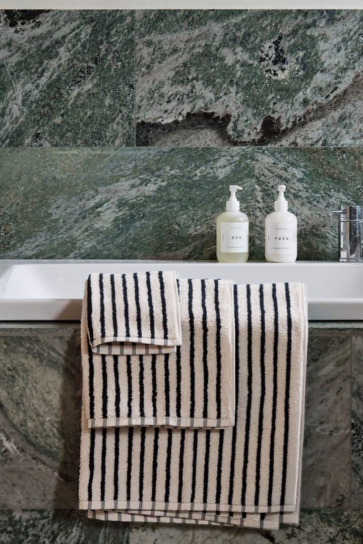 Toalha Drift 30x50 cm, Branco-preto Scandi Living