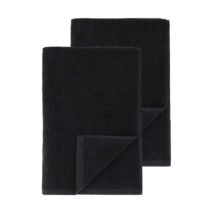 Toalhas de banho Drift 100x150 cm 2-unidades - Preto - Scandi Living