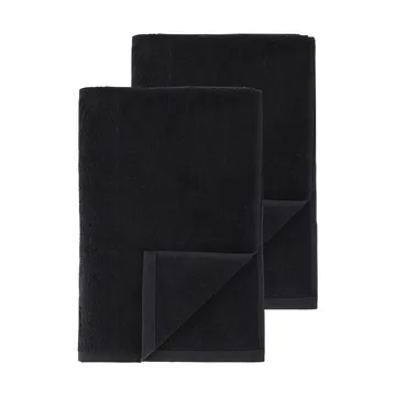 Toalhas de banho Drift 100x150 cm 2-unidades - Preto - Scandi Living