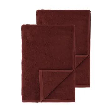 Toalhas de banho Drift 100x150 cm pack de 2 - Vermelho - Scandi Living