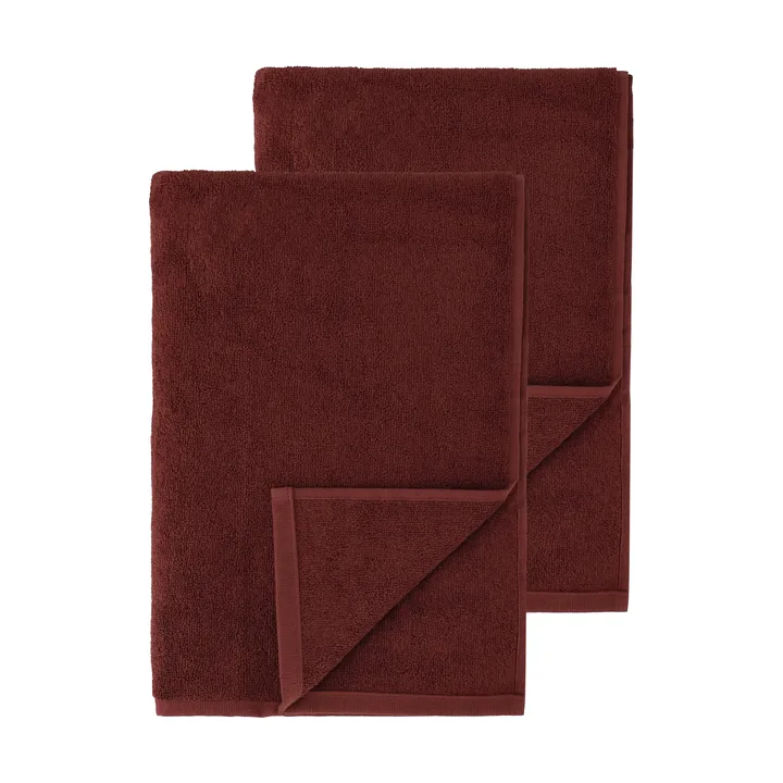 Toalhas de banho Drift 100x150 cm pack de 2 - Vermelho - Scandi Living