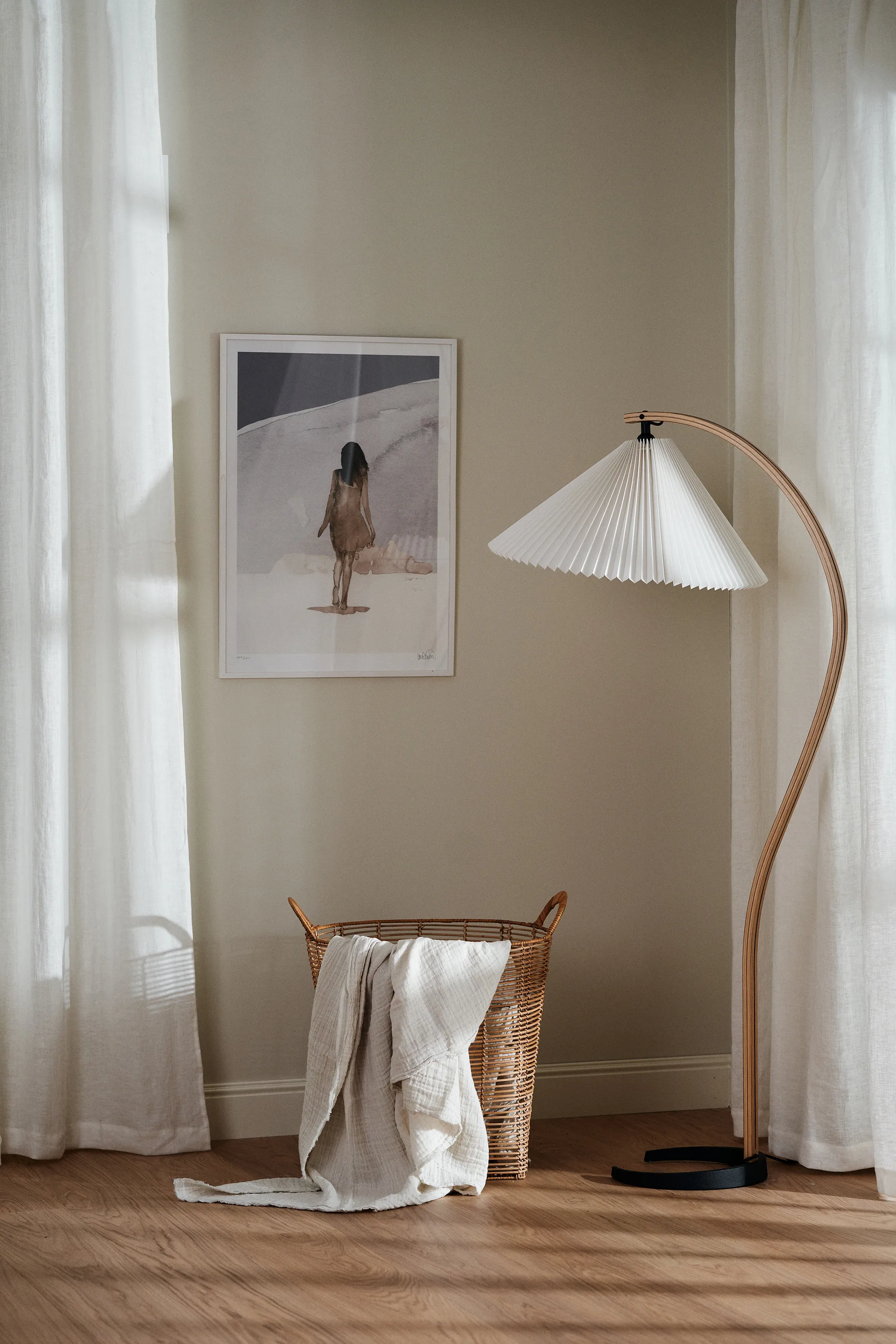 Tranquility cortina com multibanda 139x250 cm, Branco Scandi Living