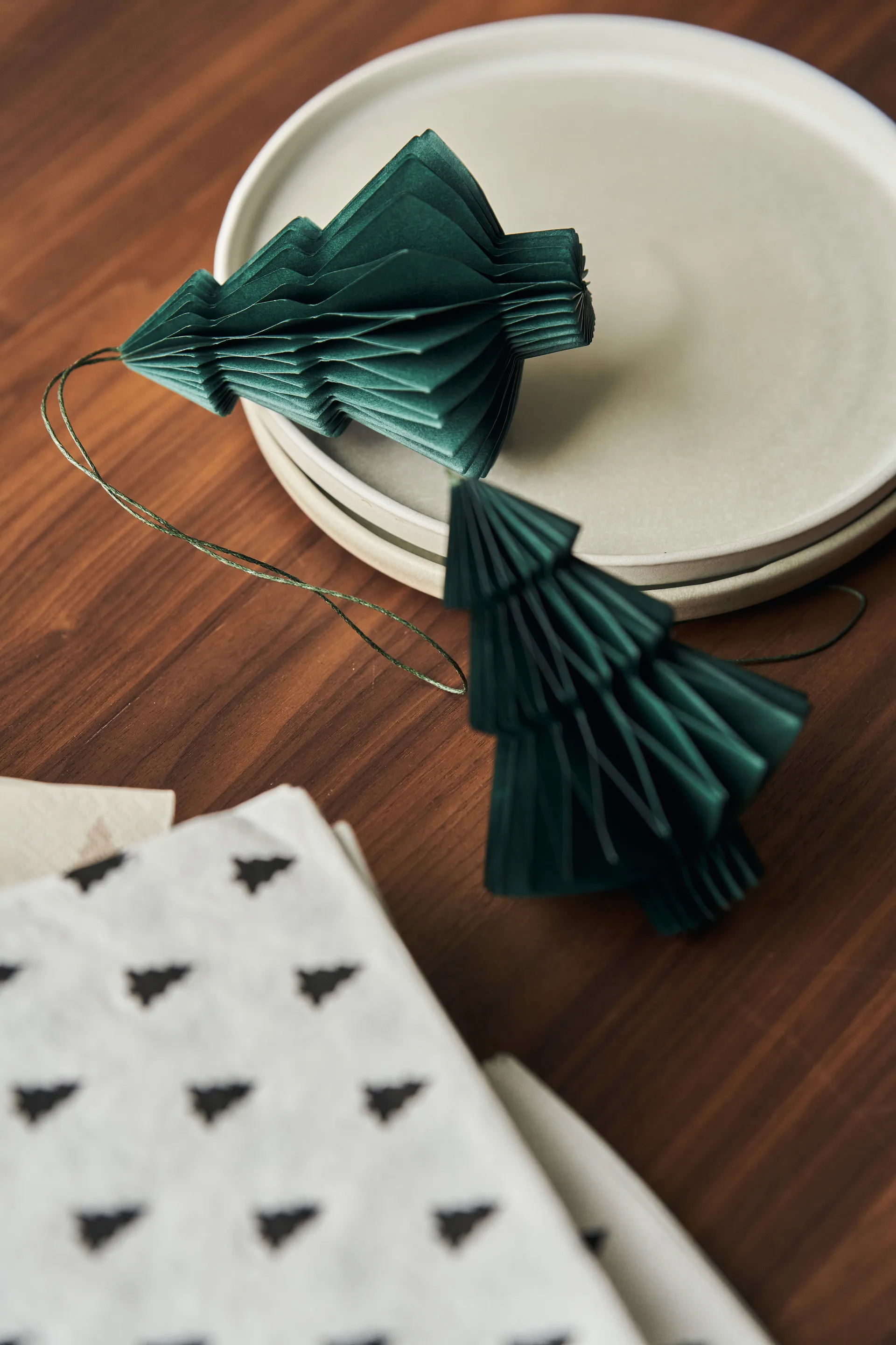 Tree enfeites 4 un., Verde floresta Scandi Living