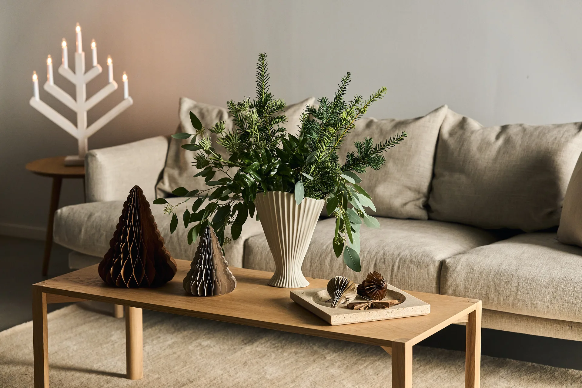 Trees enfeites de Natal 2 un., Natural Scandi Living