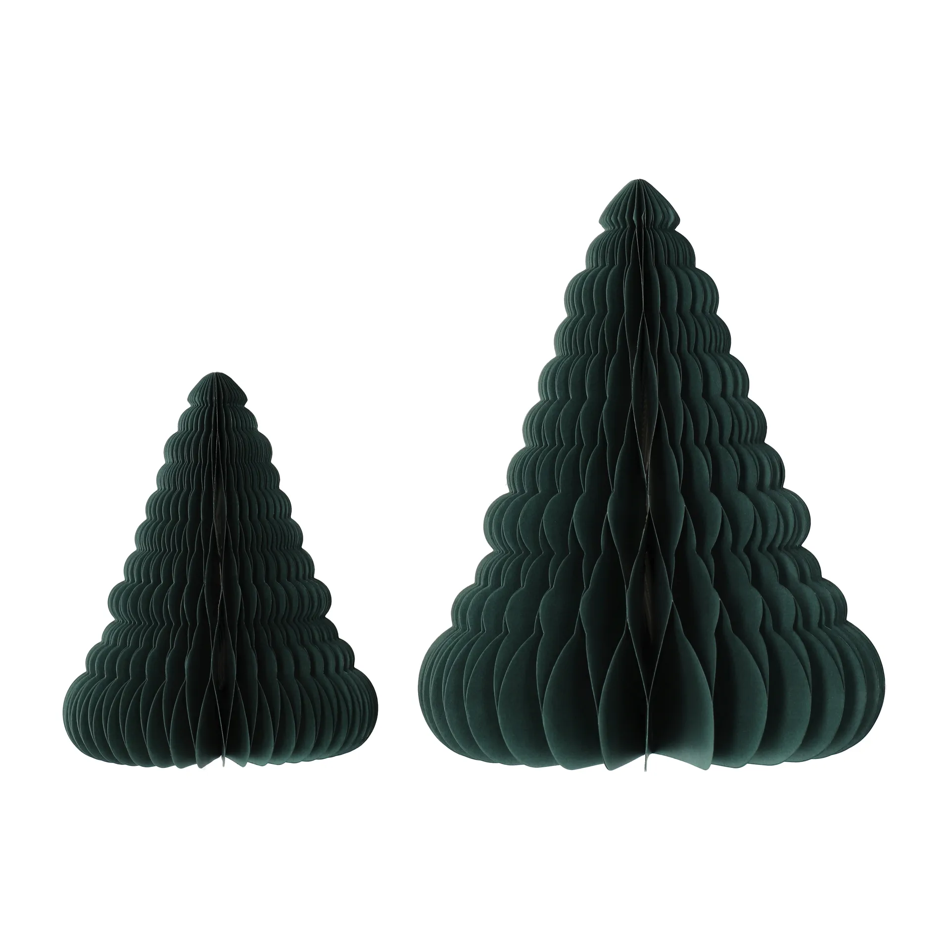 Trees enfeites de Natal 2 un., Verde floresta Scandi Living