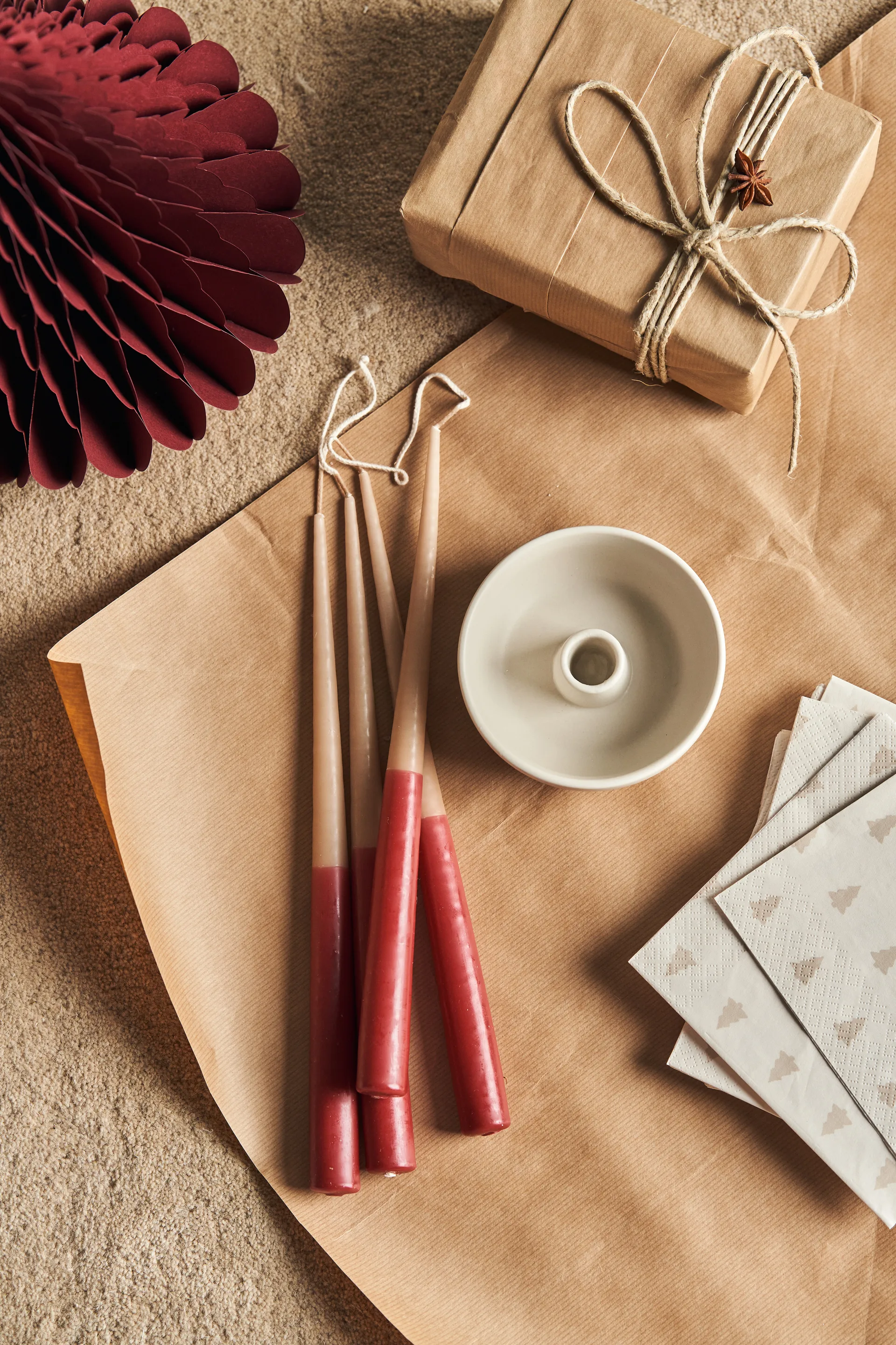 Trees enfeites de Natal 2 un., Vermelho Scandi Living