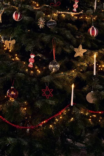 Twine enfeite de árvore de Natal estrela, conjunto de 3 - natural - Scandi Living
