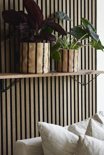 Vaso Thrive Ø16 cm - Bege-preto - Scandi Living