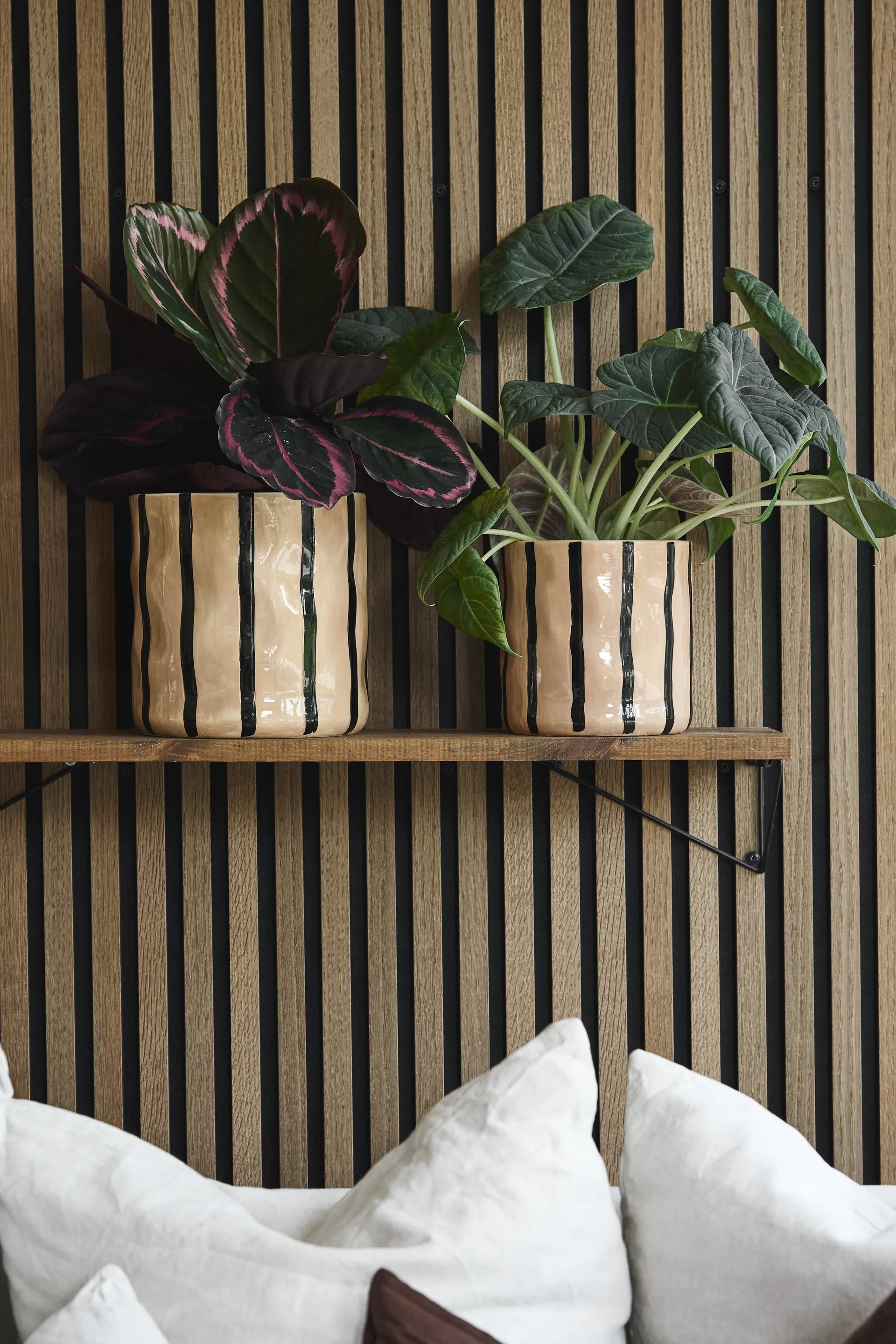 Vaso Thrive Ø16 cm, Bege-preto Scandi Living