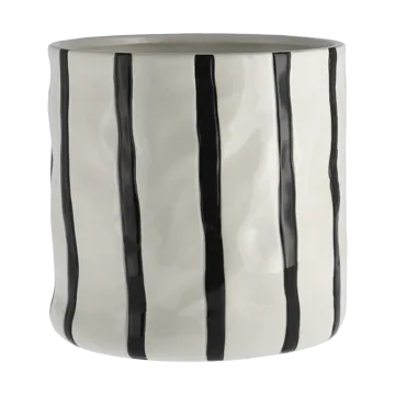 Vaso Thrive Ø20 cm  - Preto-branco  - Scandi Living