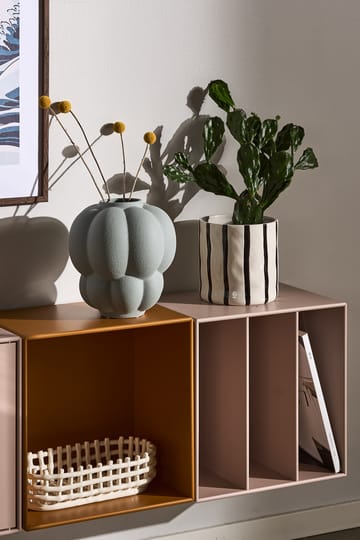 Vaso Thrive Ø20 cm  - Preto-branco  - Scandi Living