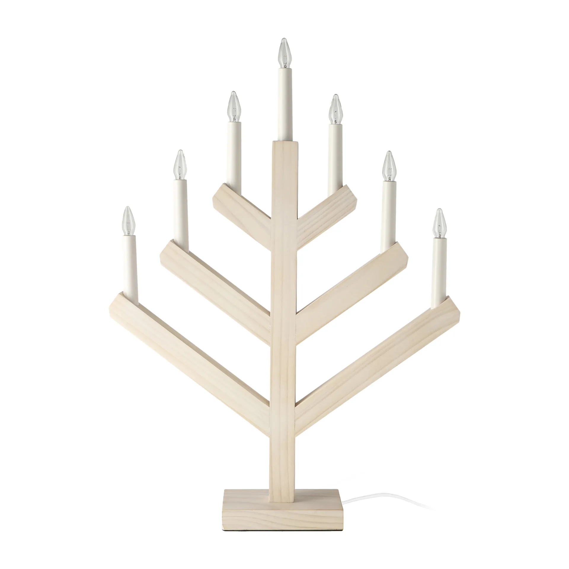 Vela do advento Pine 62 cm, branco esmaltado Scandi Living
