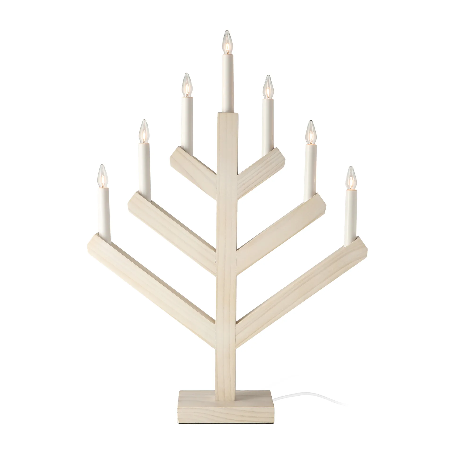 Vela do advento Pine 62 cm, branco esmaltado Scandi Living