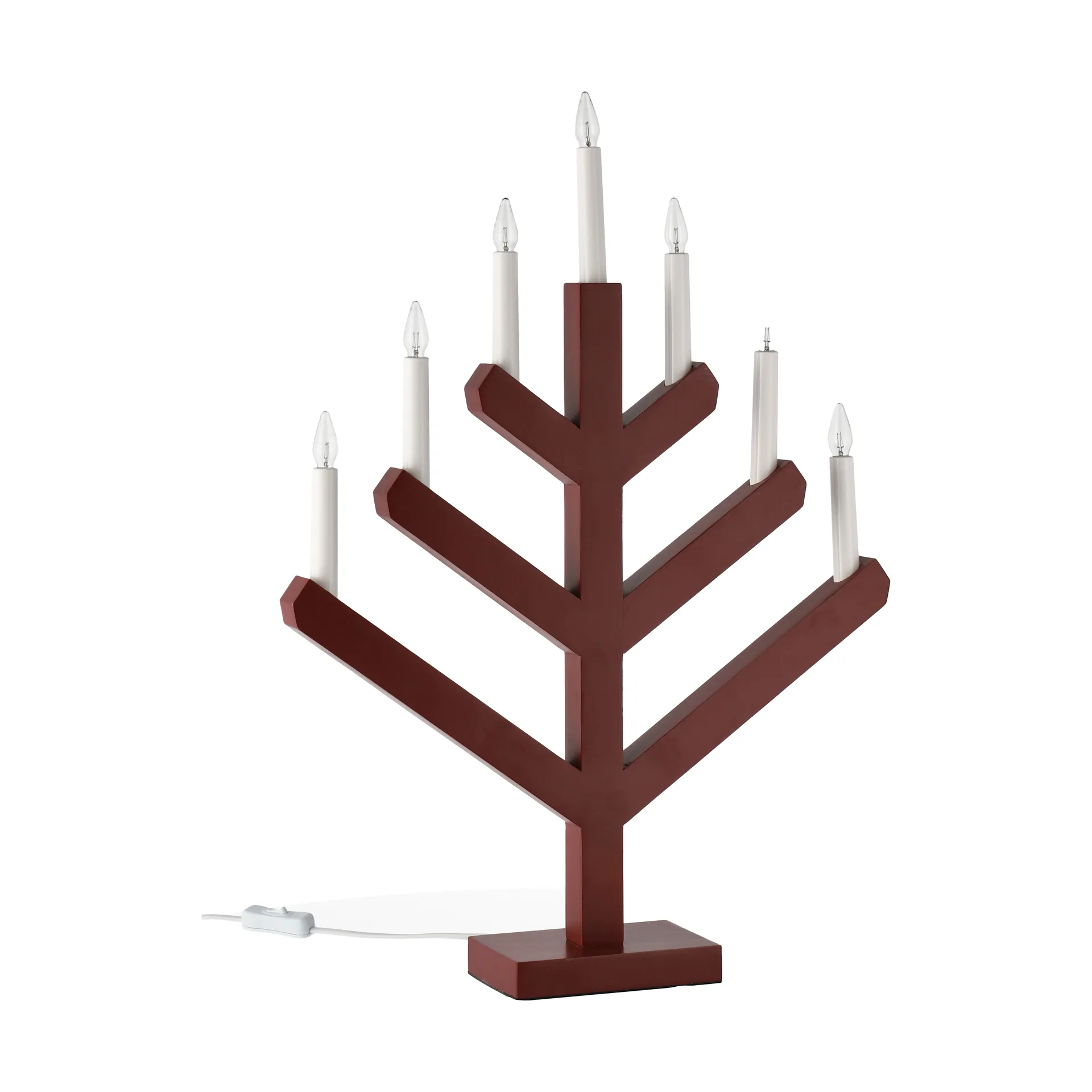 Vela do advento Pine 62 cm, Vermelho Scandi Living