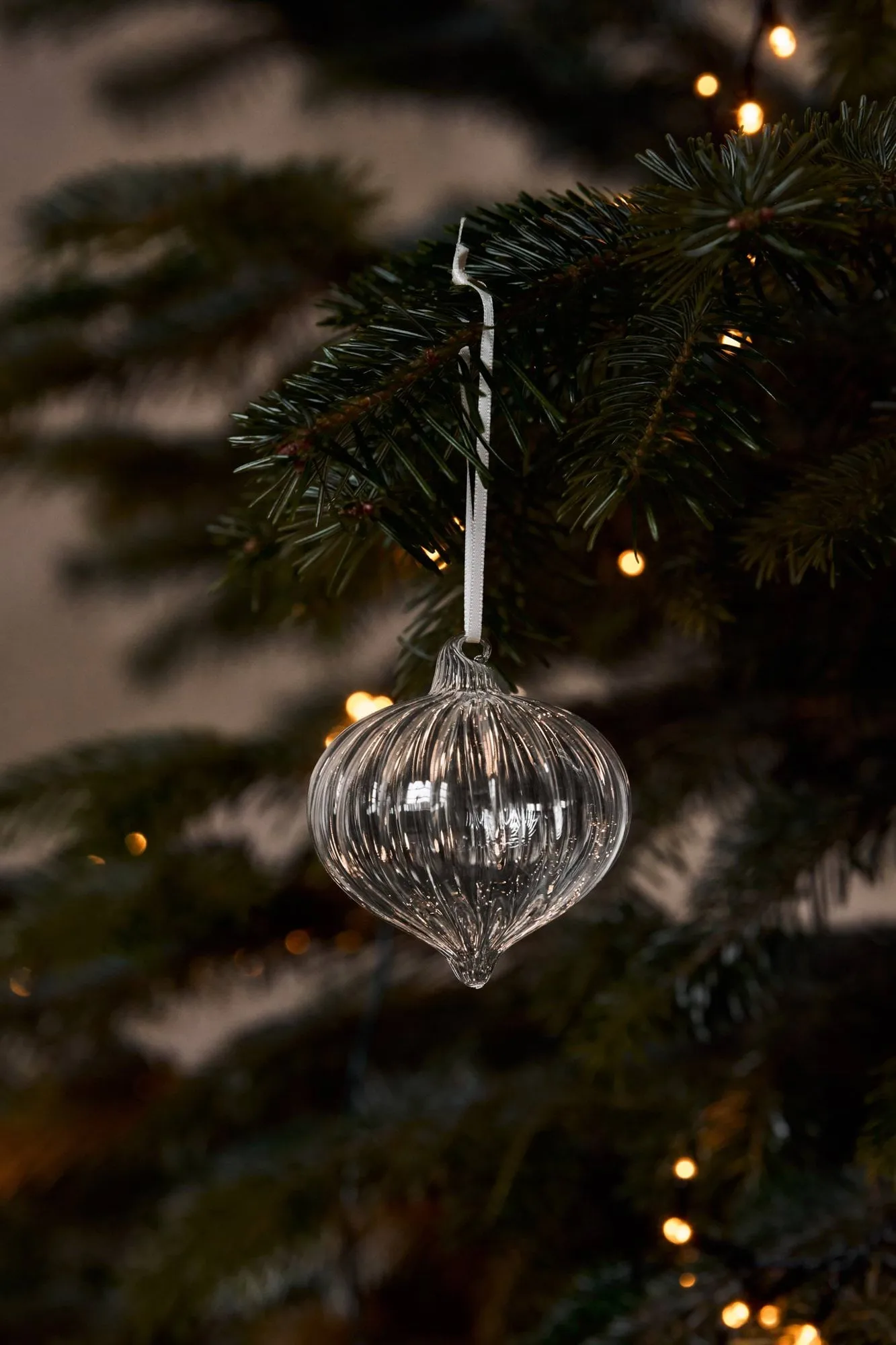 Whisper bolas de Natal, conjunto de 3, Transparente Scandi Living