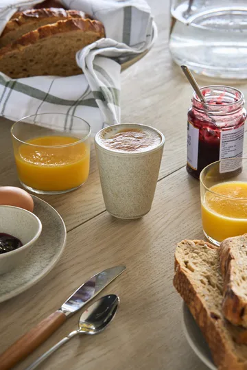 Xícara cappuccino Terra - Bege em grés, 14,5 cl - Scandi Living