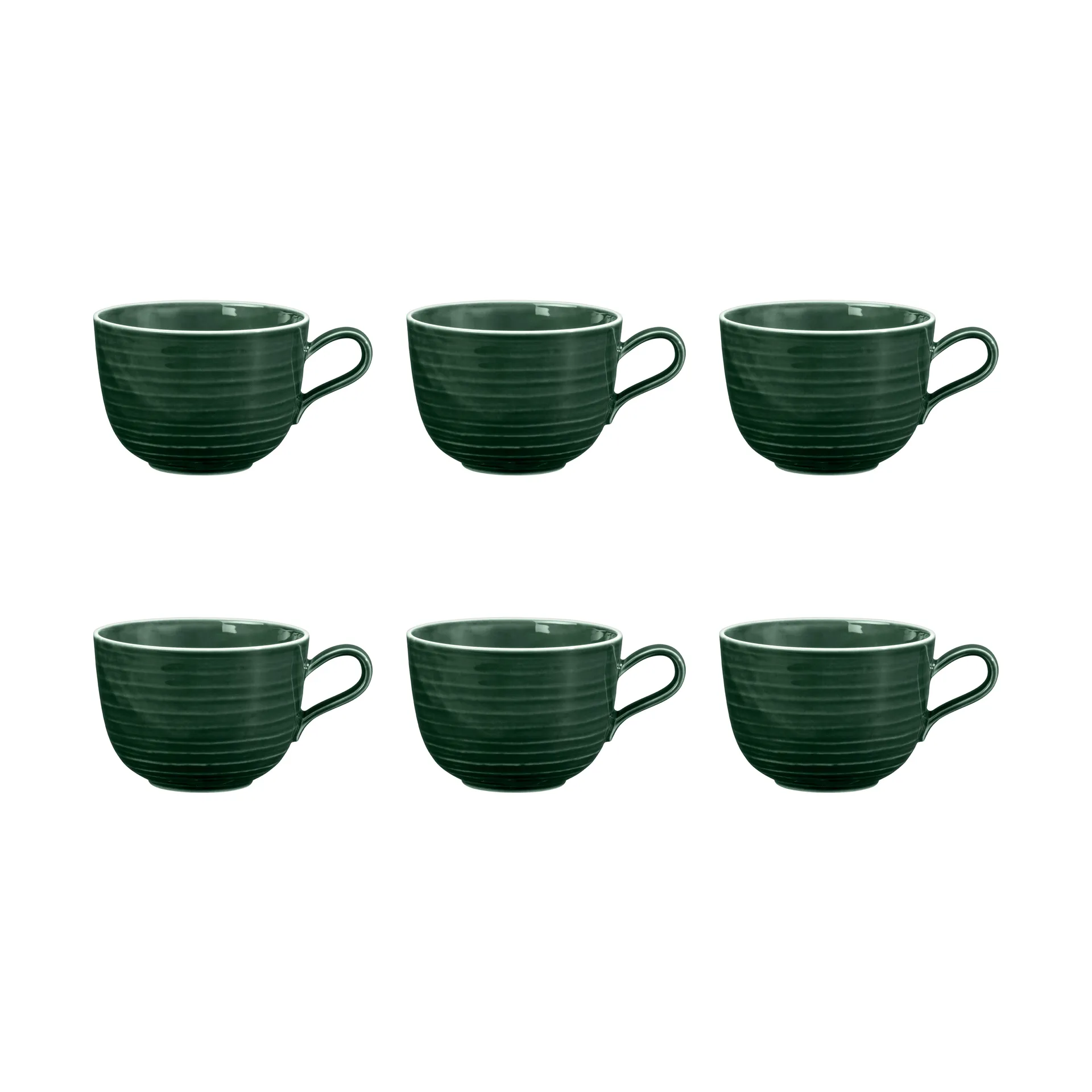 Chávena Terra 38 cl 6-unidades, Verde musgo  Seltmann Weiden