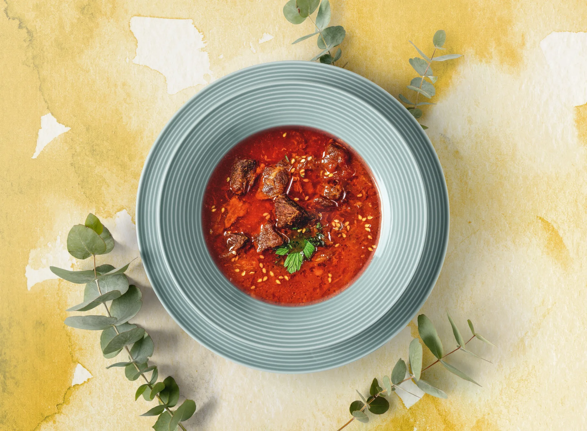 Conjunto de louça Beat 12 peças, Azul ártico Seltmann Weiden