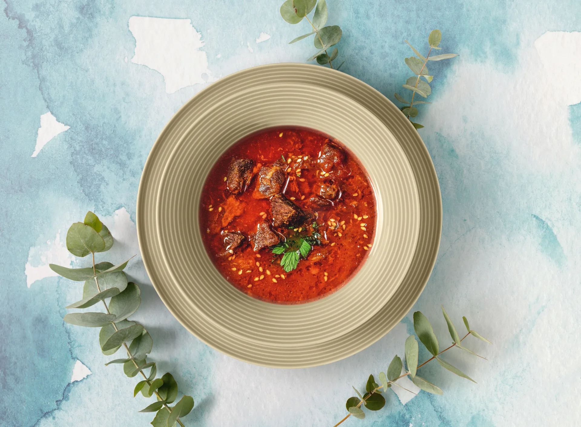 Conjunto de louça Beat 12 peças, Bege areia Seltmann Weiden