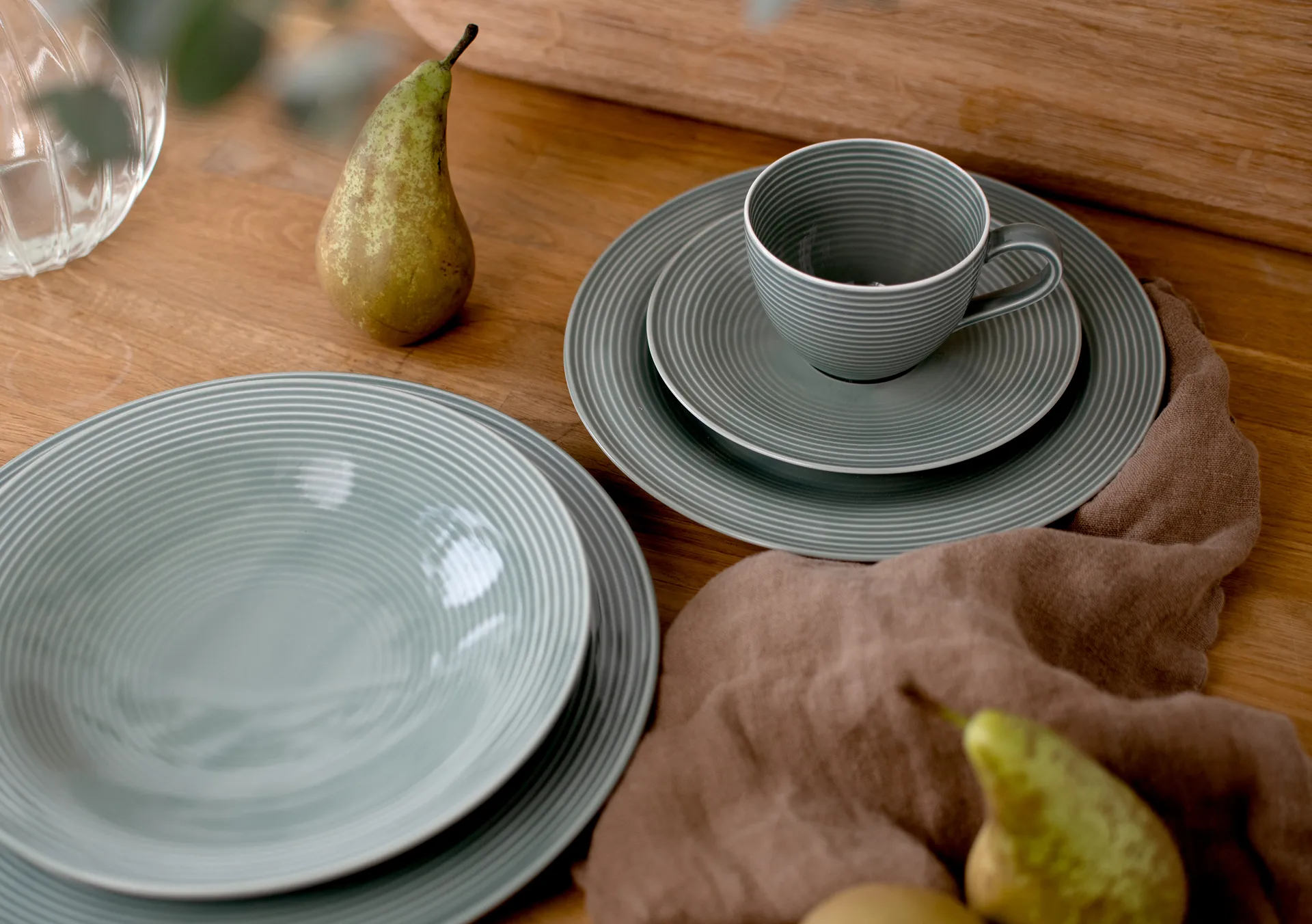 Conjunto de louça Beat 12 peças, Cinzento Pérola Seltmann Weiden