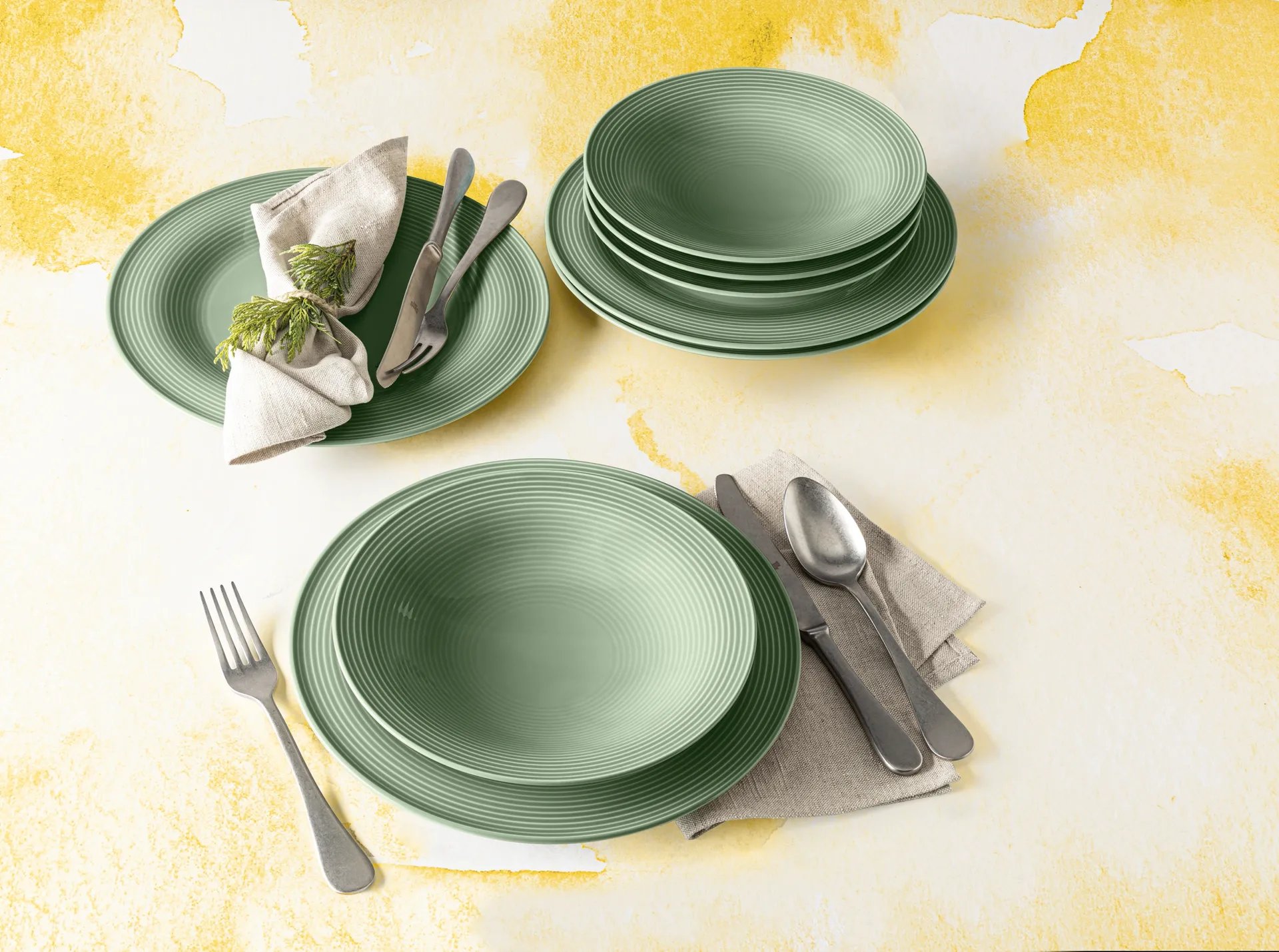 Conjunto de louça Beat 12 peças, Verde  Seltmann Weiden