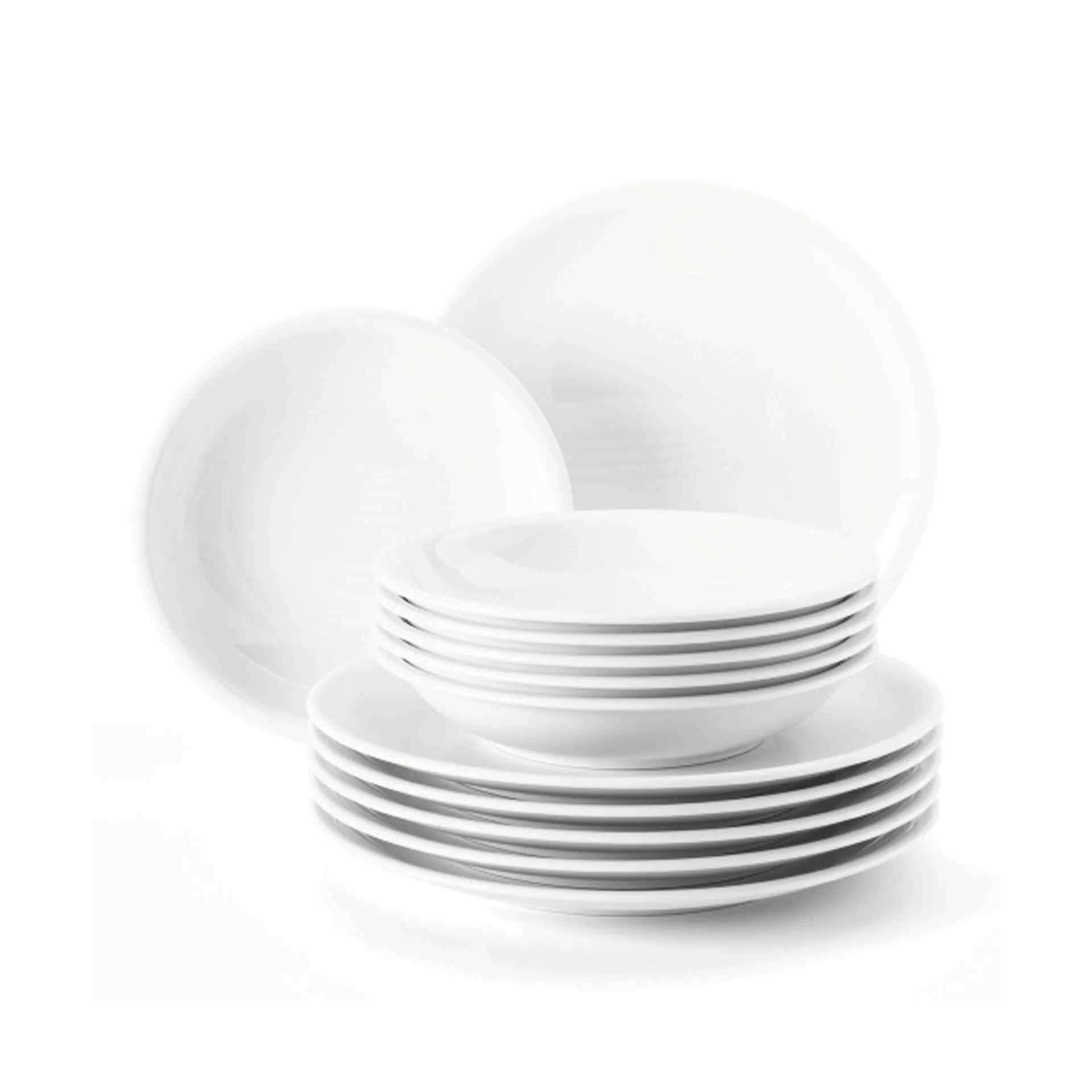 Conjunto de louça Compact 12 peças, Branco  Seltmann Weiden