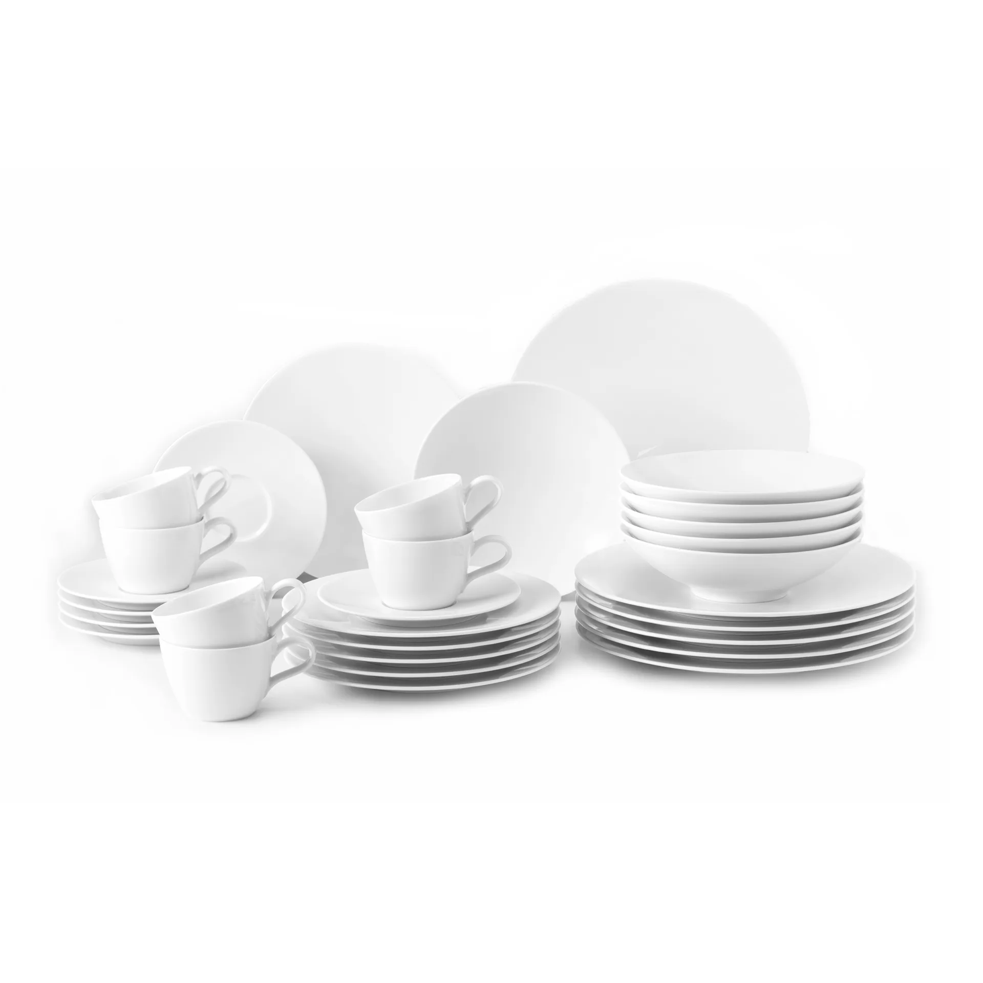 Conjunto de louça Life 30 peças , Branco  Seltmann Weiden