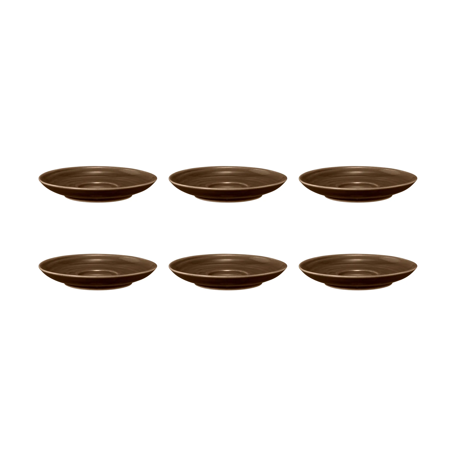 Pires de café Terra Ø12 cm 6-unidades, Earth Brown  Seltmann Weiden