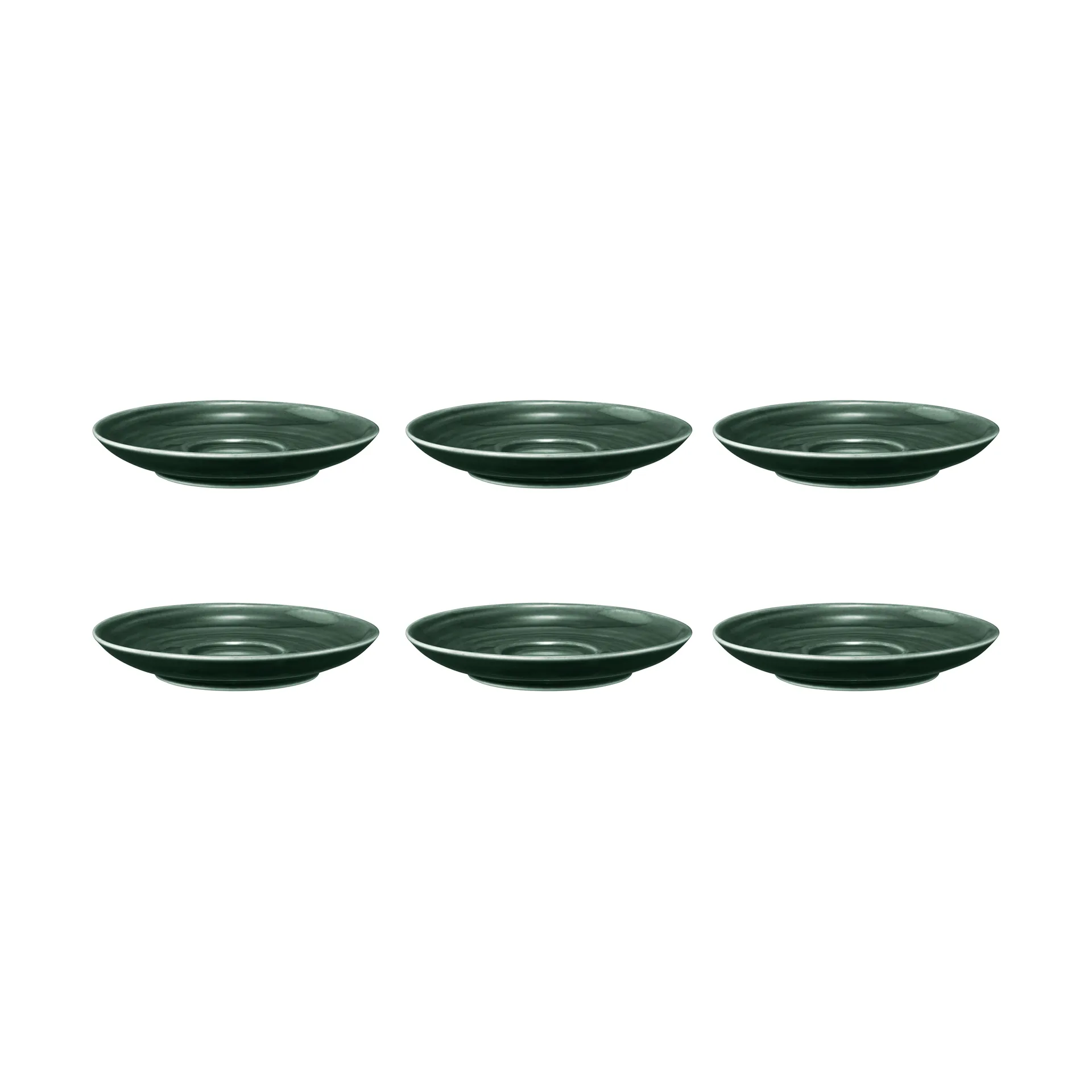 Pires de café Terra Ø12 cm 6-unidades, Verde musgo  Seltmann Weiden