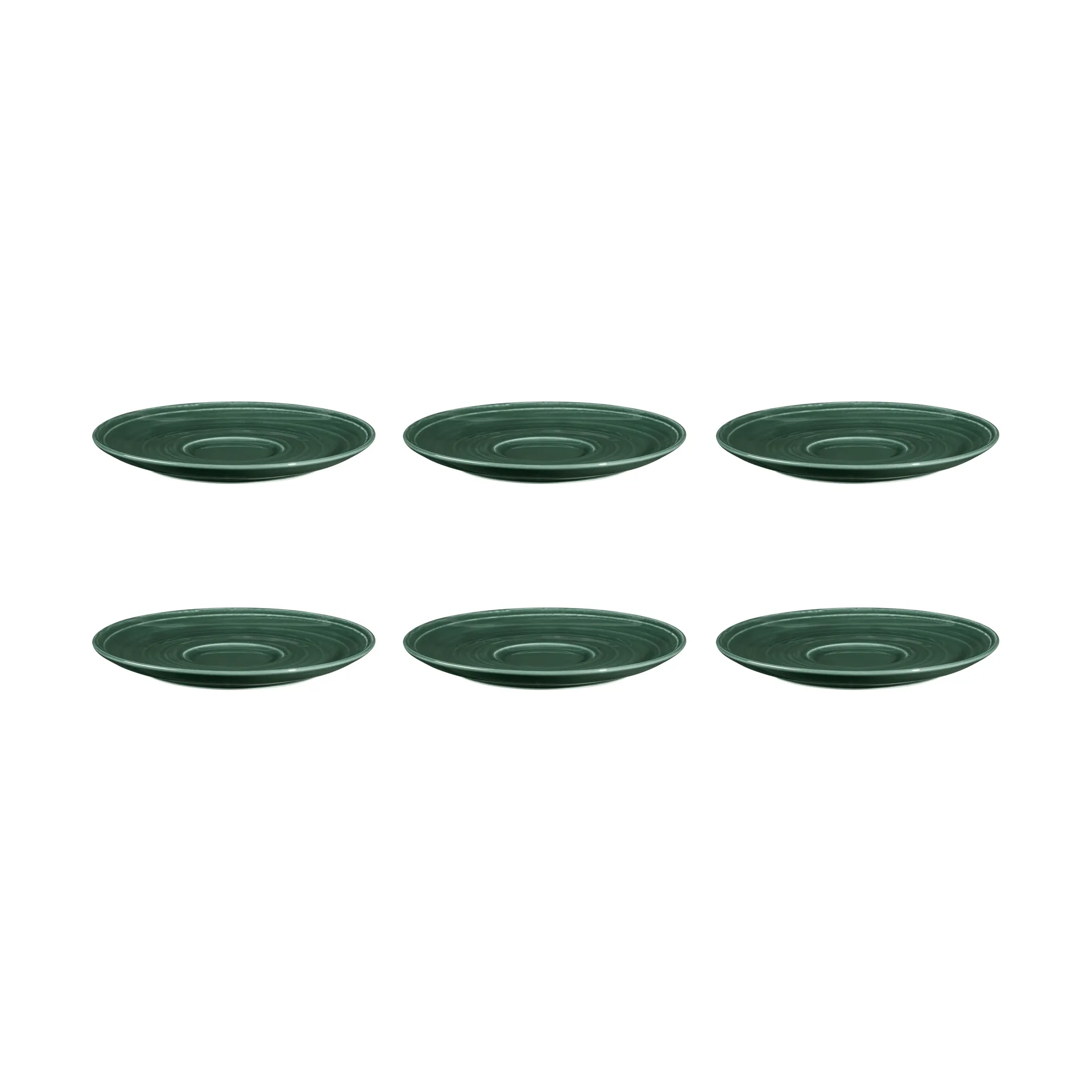 Pires de café Terra Ø16,1 cm 6-unidades , Verde musgo  Seltmann Weiden
