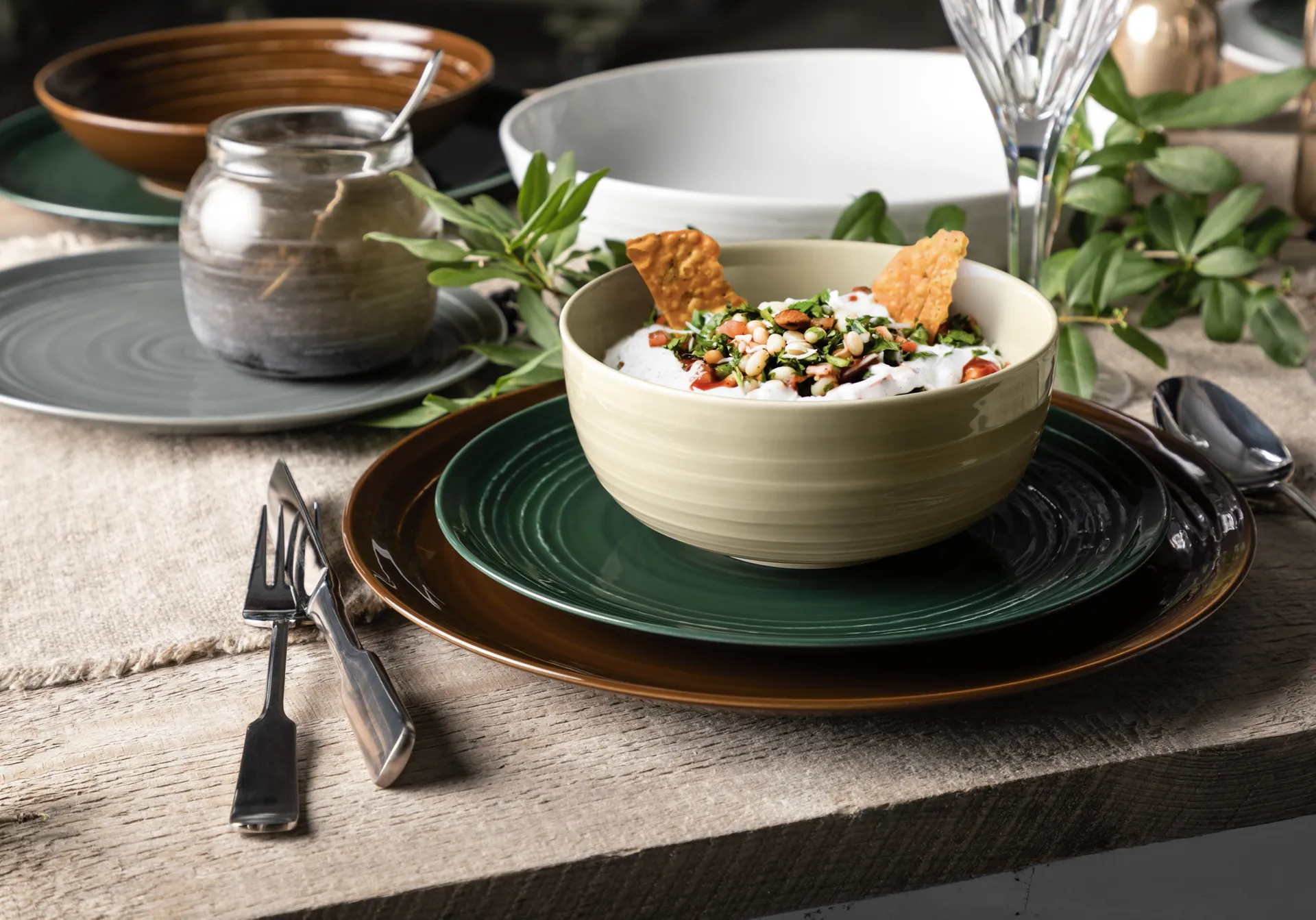 Prato Terra Ø17,7 cm 6-unidades , Verde musgo  Seltmann Weiden