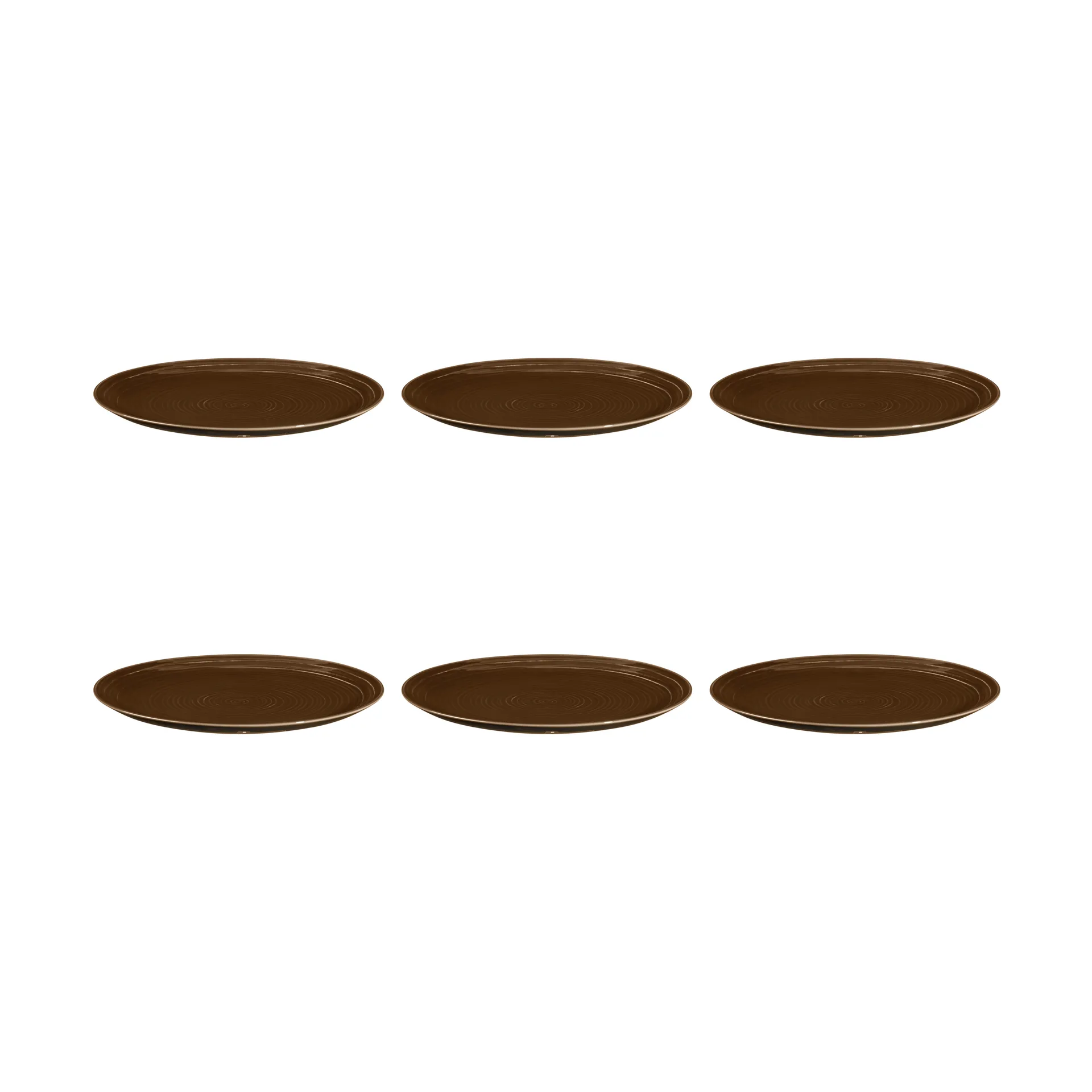 Prato Terra Ø27,8 cm 6-unidades , Earth Brown  Seltmann Weiden