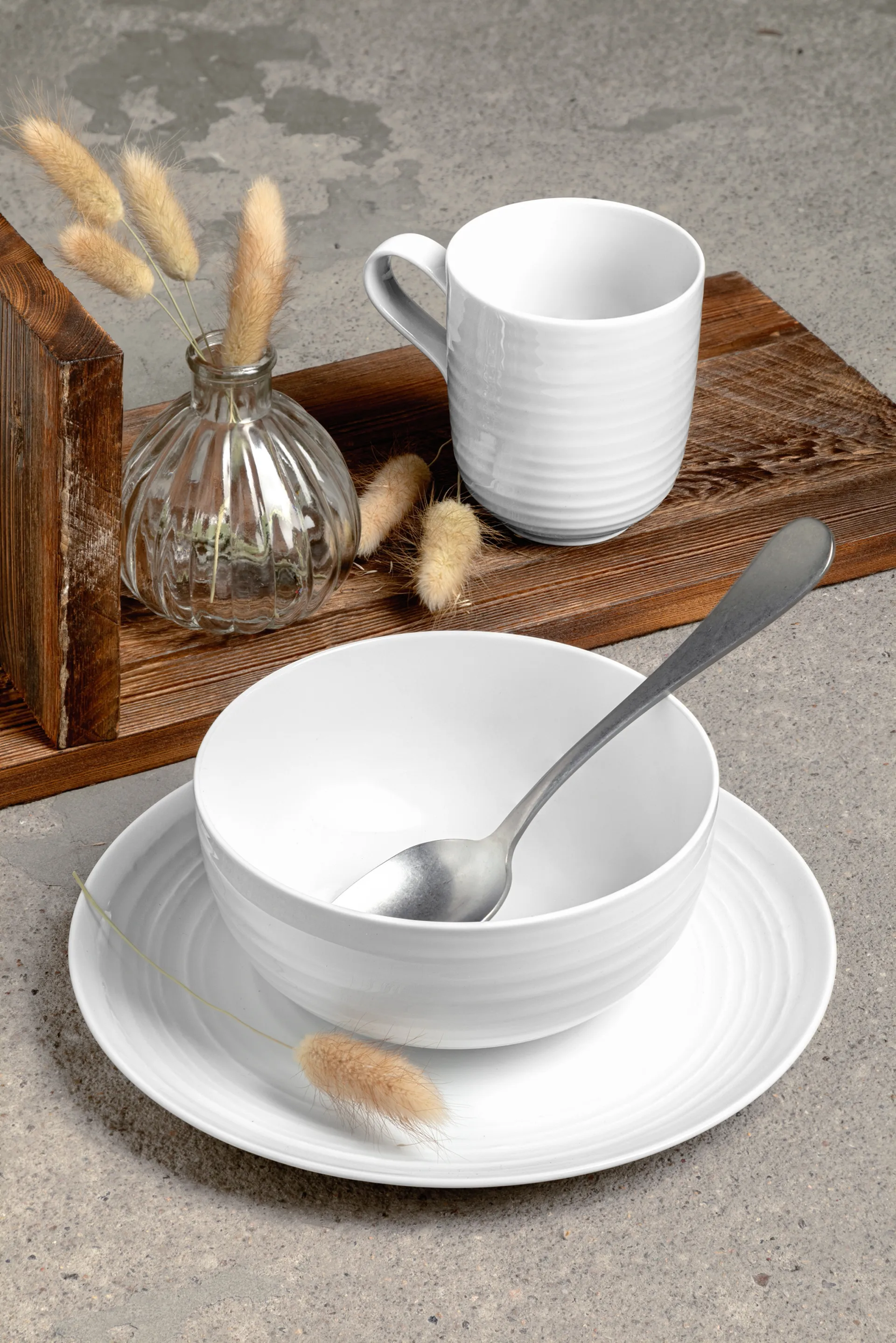 Tigela Terra Ø15 cm 4-unidades , Branco  Seltmann Weiden