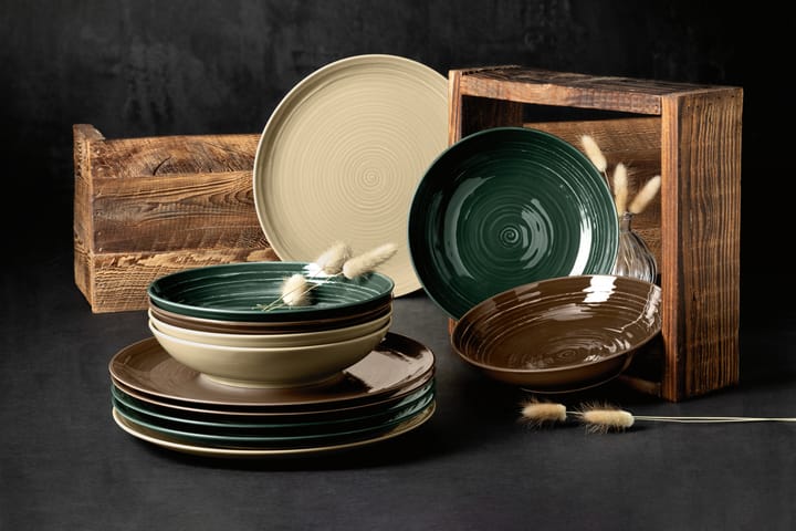 Tigela Terra Ø28 cm 2-unidades, Verde musgo  Seltmann Weiden