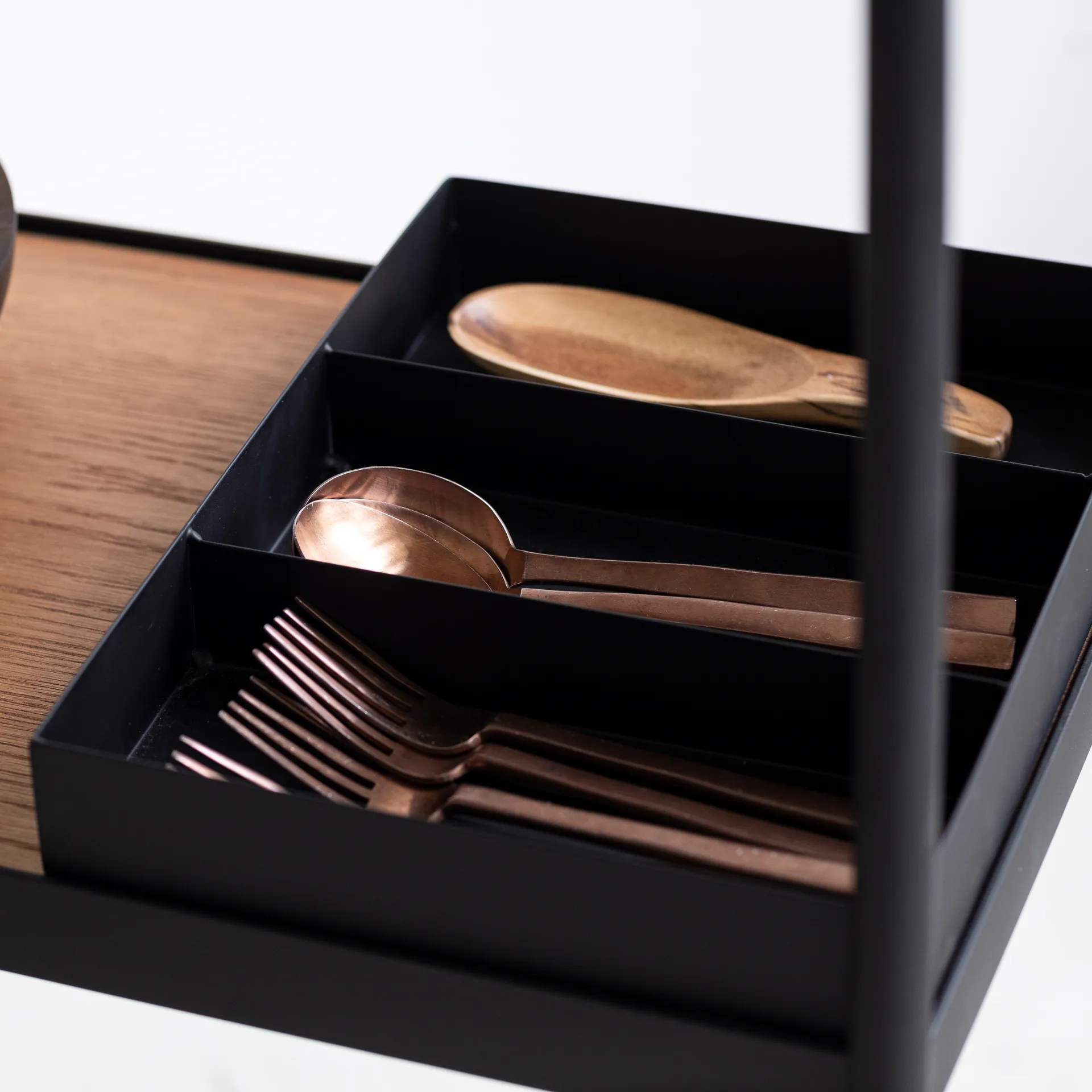 Carrinho de serviço James, Preto Serax