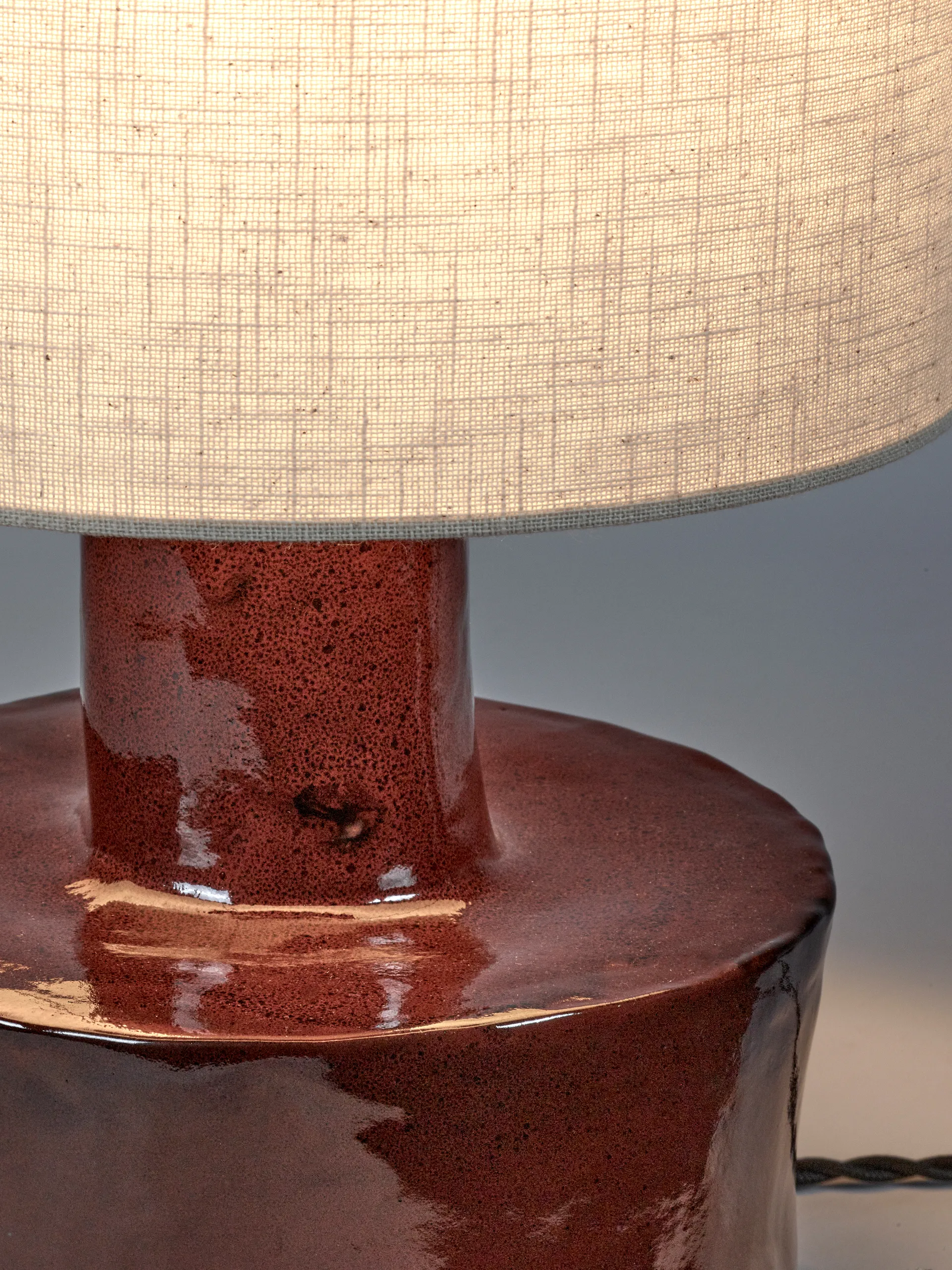 Catherine candeeiro de mesa 47 cm, Vermelho-branco Serax