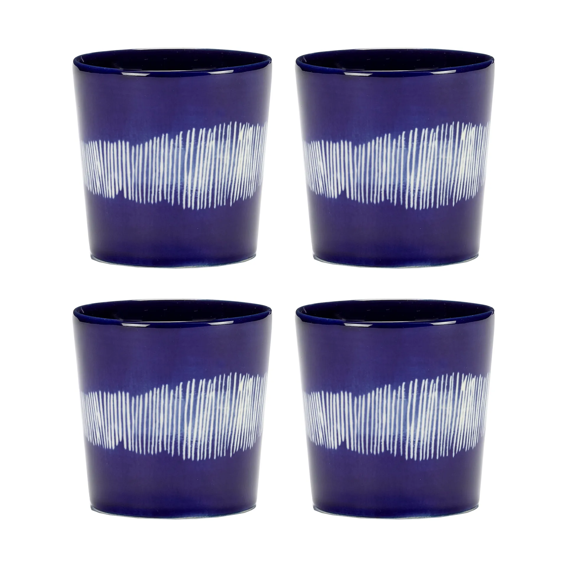 Chávena de café Ottolenghi Feast 25 cl 4 unid., Dark blue-white Serax