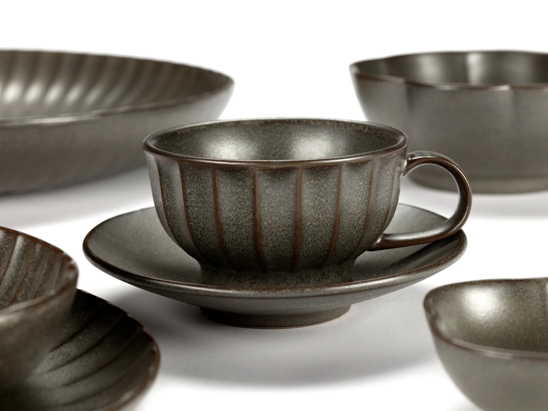 Chávena de cappuccino Inku 20 cl, Verde Serax