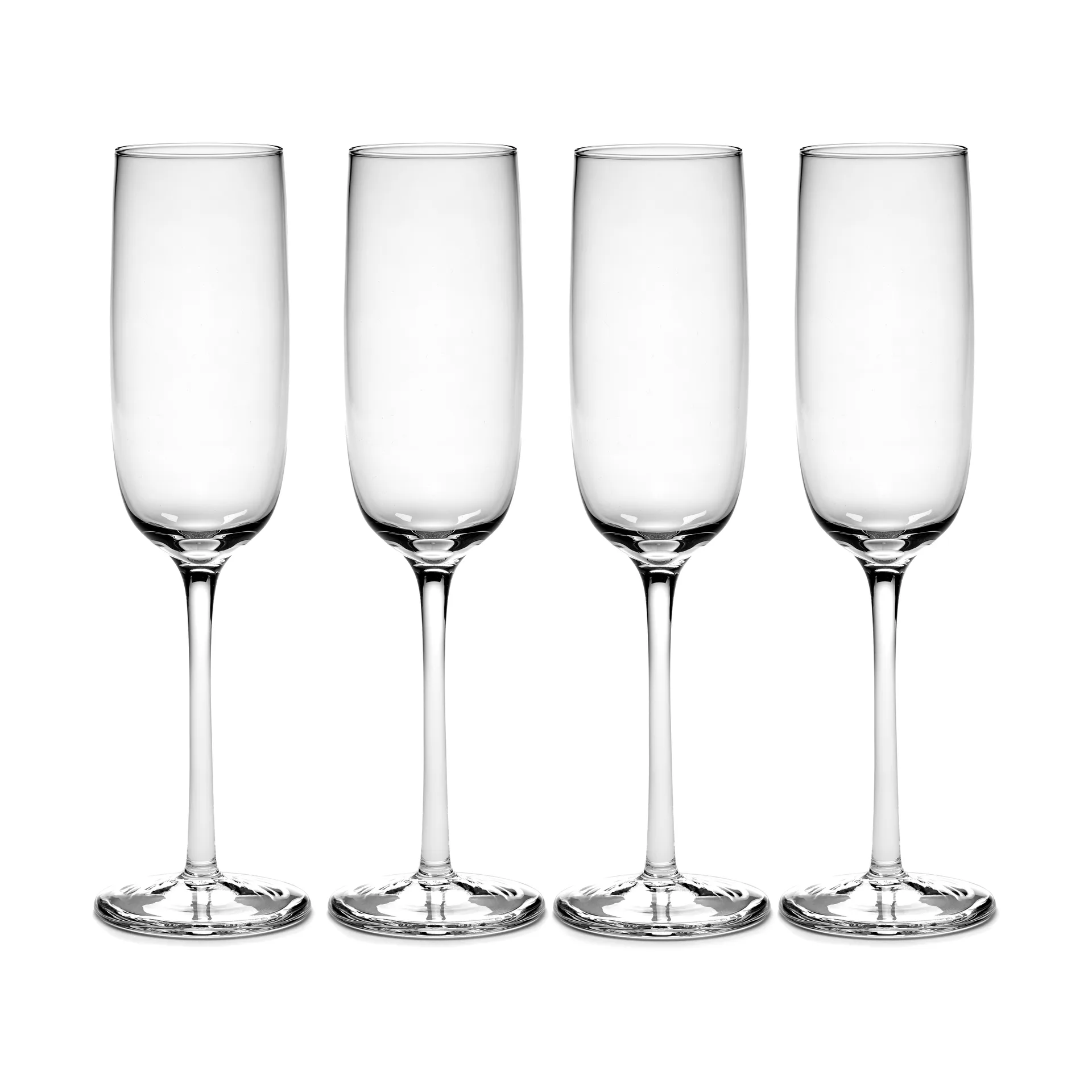Copo de champanhe curvo Passe-Partout 15 cl 4 un. transparente,  Serax