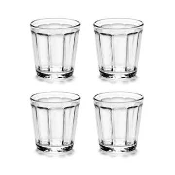 Copo de expresso Surface 10 cl, 4 un. transparente - Serax
