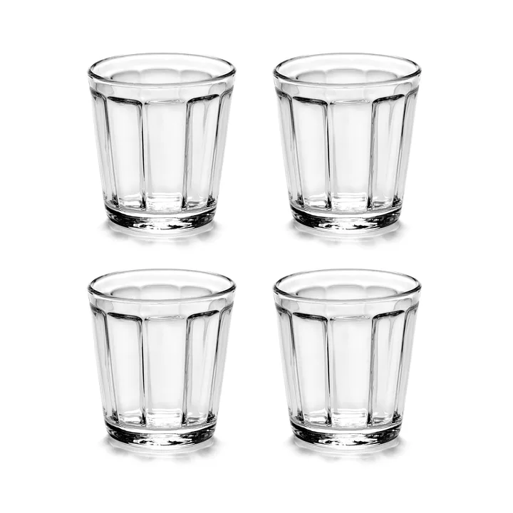 Copo de expresso Surface 10 cl, 4 un. transparente - Serax